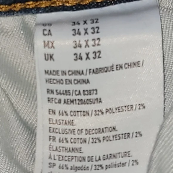 Mens Slim 360 Extreme Flex American Eagle Jeans. Size 34x32 - Picture 2 of 11